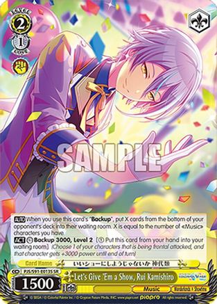 Let's Give 'Em a Show, Rui Kamishiro (SR) - PJS/S91-E013SSR - Super Rare
