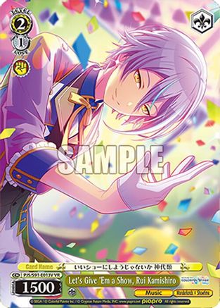 Let's Give 'Em a Show, Rui Kamishiro (VR) - PJS/S91-E013VVR - Visual Rare