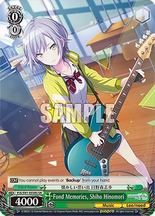 Fond Memories, Shiho Hinomori (SR) - PJS/S91-E038SSR - Super Rare