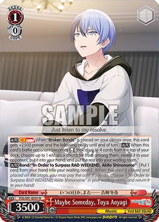 Maybe Someday, Toya Aoyagi - PJS/S91-E057R - Rare