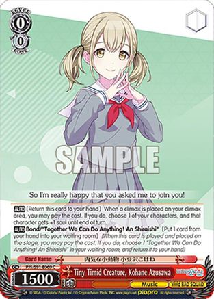 Tiny Timid Creature, Kohane Azusawa - PJS/S91-E069C - Common