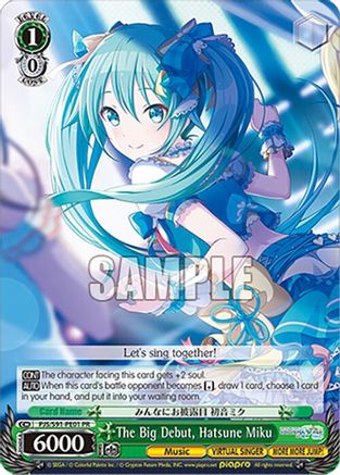 The Big Debut, Hatsune Miku (PR) - PJS/S91-PE01PR - Promo