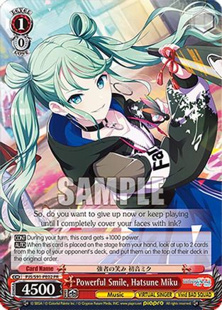 Powerful Smile, Hatsune Miku (PR) - PJS/S91-PE02PR - Promo