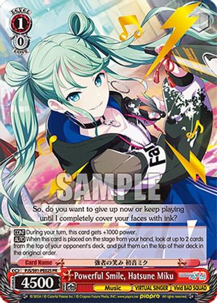 Powerful Smile, Hatsune Miku (PR) (Foil) - PJS/S91-PE02SPR - Promo