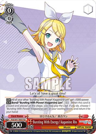 Bursting With Energy! Kagamine Rin (PJS/S91-TE03 TD) - PJS/S91-TE03TD - Trial Deck