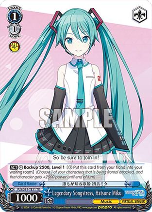 Legendary Songstress, Hatsune Miku (PJS/S91-TE11 TD) - PJS/S91-TE11TD - Trial Deck