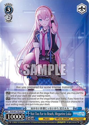 Not Too Far to Reach, Megurine Luka - PJS/S91-TE12TD - Trial Deck