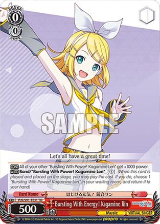 Bursting With Energy! Kagamine Rin (PJS/S91-TE31 TD) - PJS/S91-TE31TD - Trial Deck