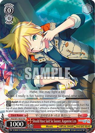 Should Have Said So Sooner, Kagamine Len - PJS/S91-TE33TD - Trial Deck