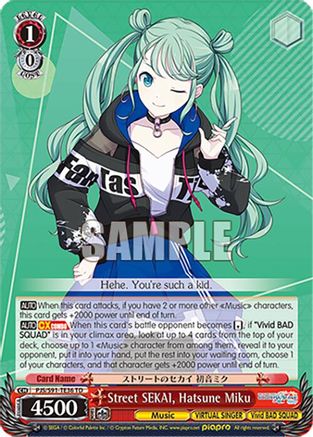 Street SEKAI, Hatsune Miku - PJS/S91-TE36TD - Trial Deck