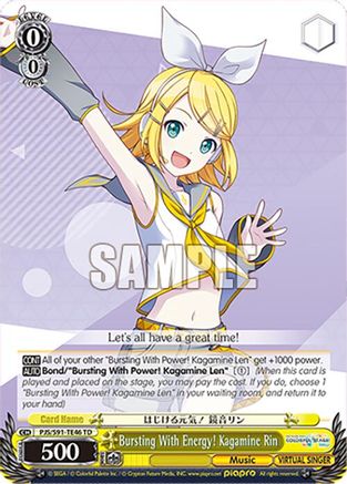 Bursting With Energy! Kagamine Rin - PJS/S91-TE46TD - Trial Deck
