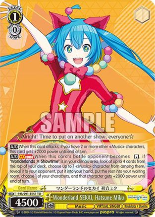 Wonderland SEKAI, Hatsune Miku - PJS/S91-TE51TD - Trial Deck