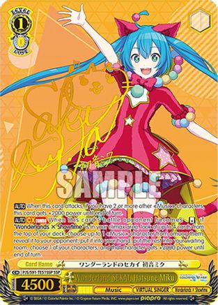 Wonderland SEKAI, Hatsune Miku (SSP) - PJS/S91-TE51SSPSSP - Super Special Rare