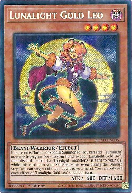 Lunalight Gold Leo - DUAD-EN005 - Secret Rare - 1st Edition