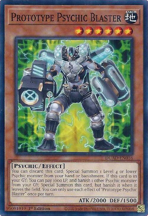 Prototype Psychic Blaster - DUAD-EN016 - Common - 1st Edition