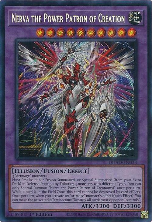Nerva the Power Patron of Creation - DUAD-EN033 - Secret Rare - 1st Edition