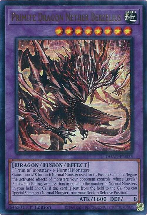 Primite Dragon Nether Berzelius - DUAD-EN035 - Ultra Rare - 1st Edition