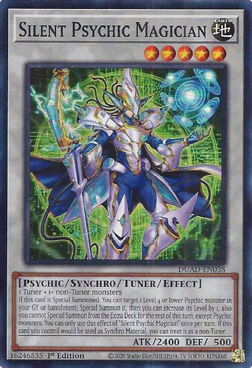 Silent Psychic Magician - DUAD-EN038 - Super Rare - 1st Edition