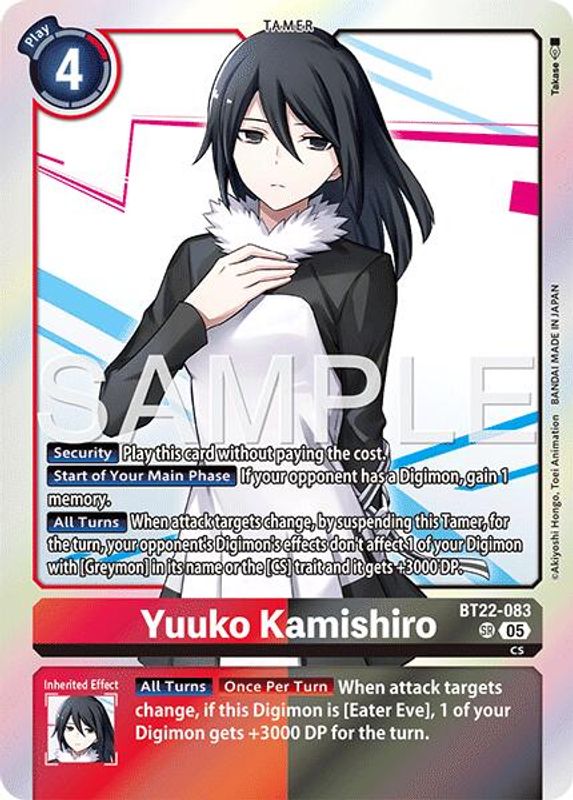 Yuuko Kamishiro - BT22-083 - Super Rare