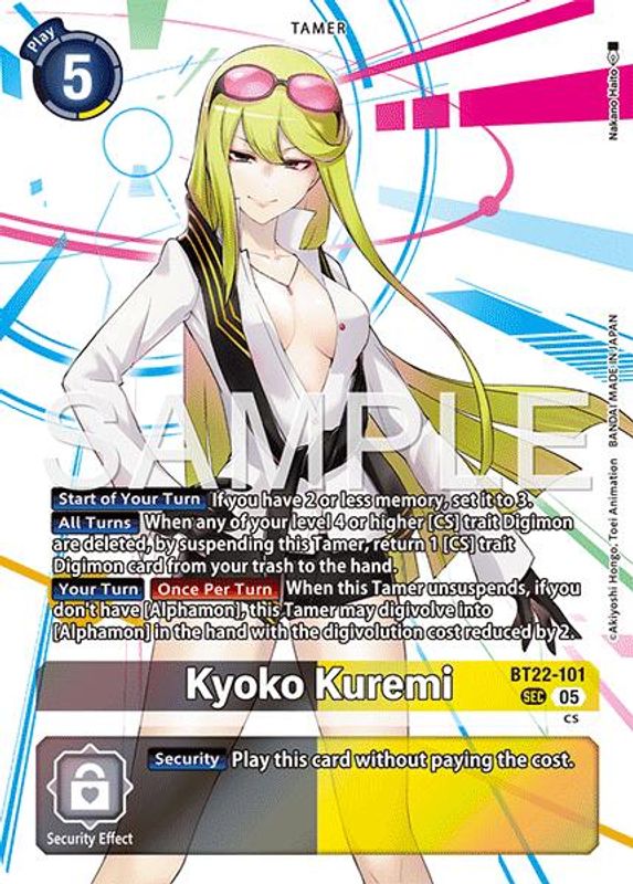Kyoko Kuremi - BT22-101 - Secret Rare