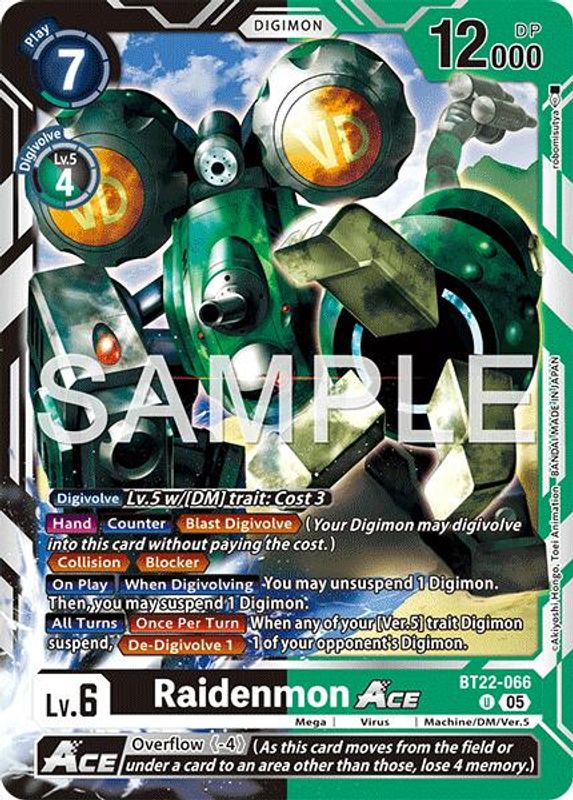 Raidenmon ACE - BT22-066 - Uncommon