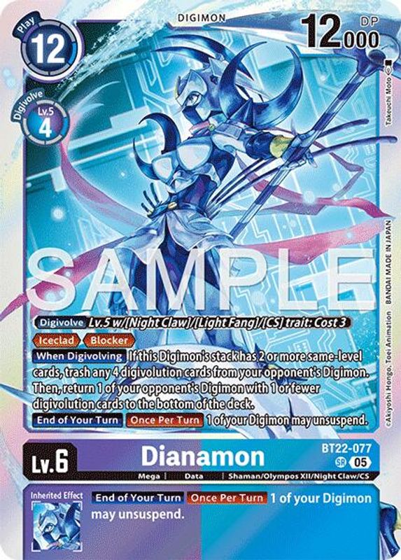 Dianamon - BT22-077 - Super Rare