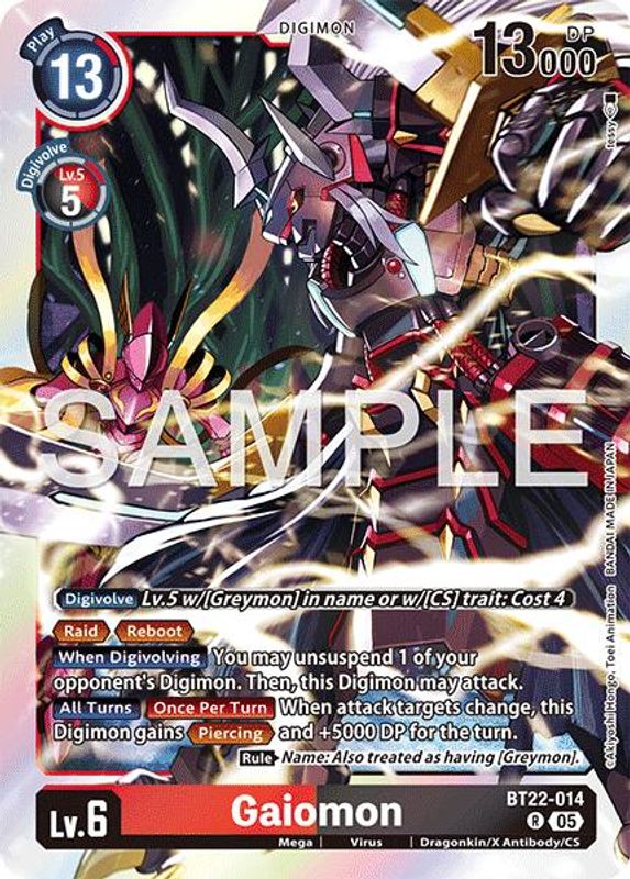Gaiomon - BT22-014 - Rare