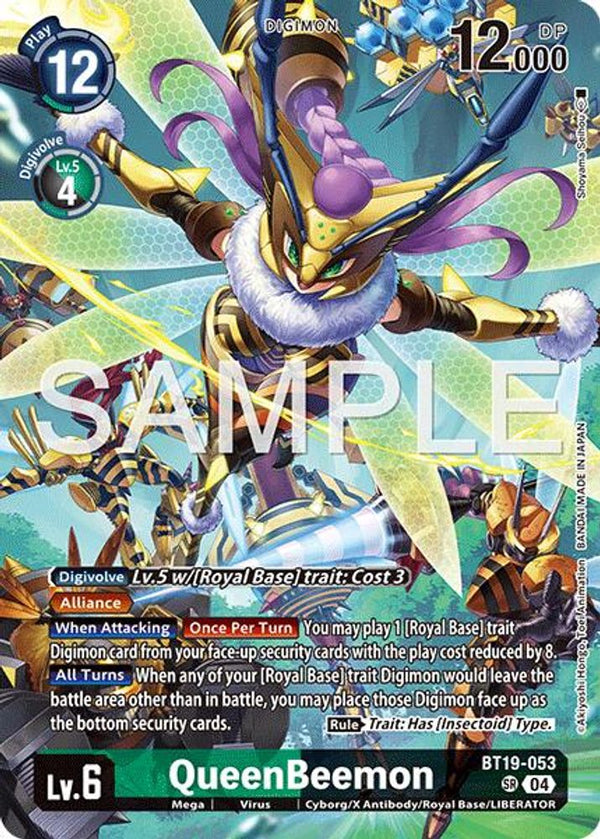 QueenBeemon (Digimon Liberator Debuggers Set) - BT19-053 - Super Rare
