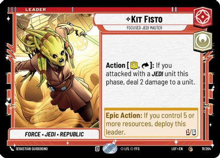 Kit Fisto - Focused Jedi Master - 011/264 - Common