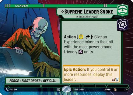 Supreme Leader Snoke - In the Seat of Power (Hyperspace) - 270 - Common