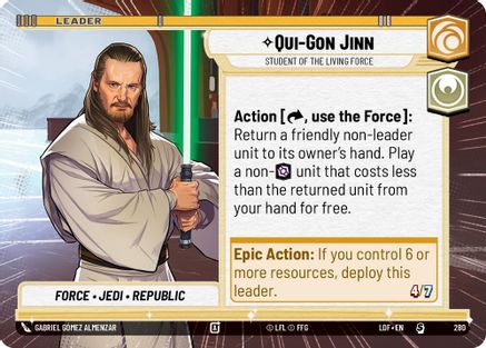 Qui-Gon Jinn - Student of the Living Force (Hyperspace) - 280 - Special