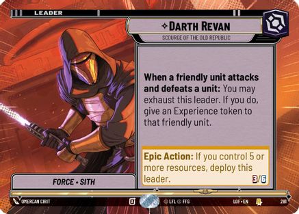Darth Revan - Scourge of the Old Republic (Hyperspace) - 281 - Rare