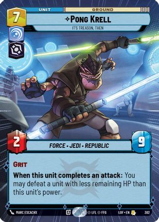 Pong Krell - It's Treason, Then (Hyperspace) - 302 - Rare