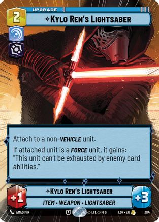 Kylo Ren's Lightsaber (Hyperspace) - 304 - Rare
