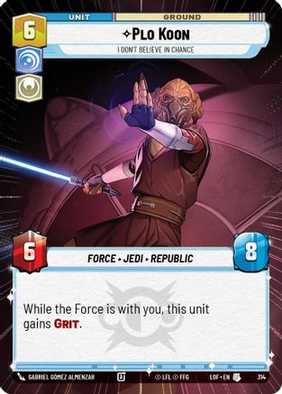 Plo Koon - I Don't Believe in Chance (Hyperspace) - 314 - Uncommon