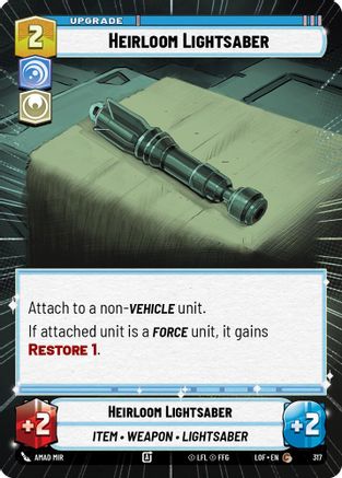 Heirloom Lightsaber (Hyperspace) - 317 - Common