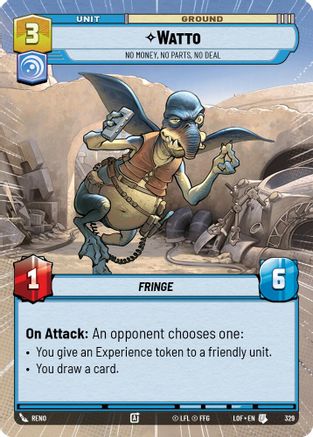 Watto - No Money, No Parts, No Deal (Hyperspace) - 329 - Uncommon