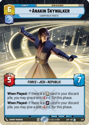 Anakin Skywalker - Champion of Mortis (Hyperspace) - 334 - Legendary