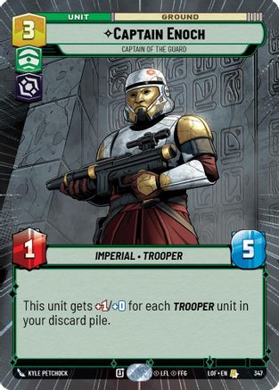 Captain Enoch - Captain of the Guard (Hyperspace) - 347 - Rare