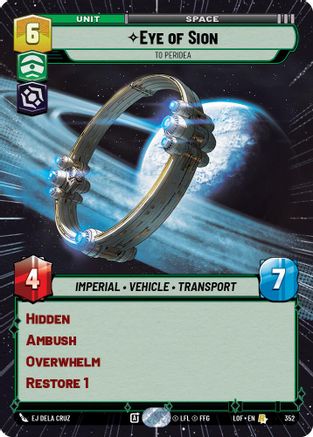 Eye of Sion - To Peridea (Hyperspace) - 352 - Rare