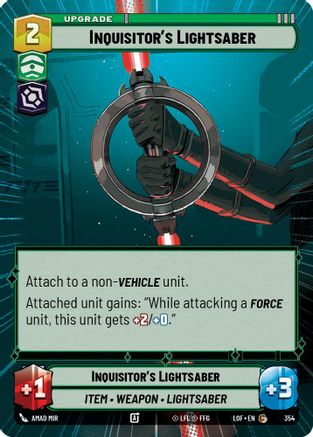 Inquisitor's Lightsaber (Hyperspace) - 354 - Common