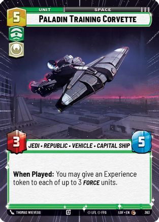 Paladin Training Corvette (Hyperspace) - 363 - Common