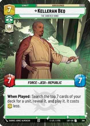 Kelleran Beq - The Sabered Hand (Hyperspace) - 364 - Uncommon