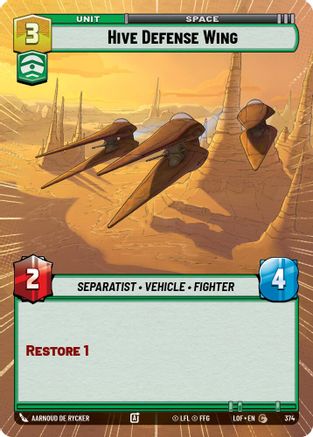 Hive Defense Wing (Hyperspace) - 374 - Common
