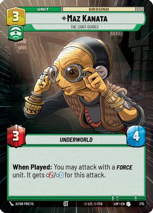 Maz Kanata - The Light Guides (Hyperspace) - 375 - Uncommon