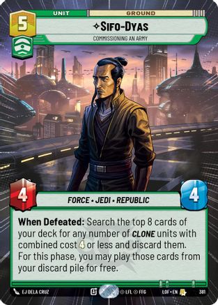 Sifo-Dyas - Commissioning An Army (Hyperspace) - 381 - Rare