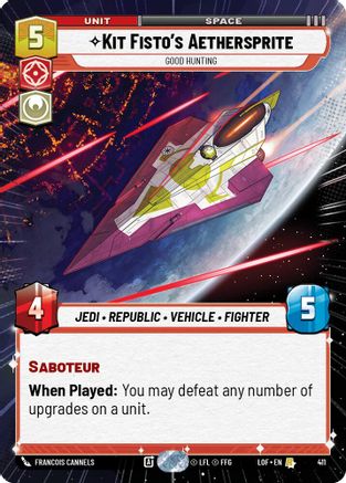 Kit Fisto's Aethersprite - Good Hunting (Hyperspace) - 411 - Rare