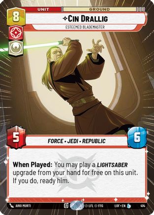 Cin Drallig - Esteemed Blademaster (Hyperspace) - 414 - Legendary