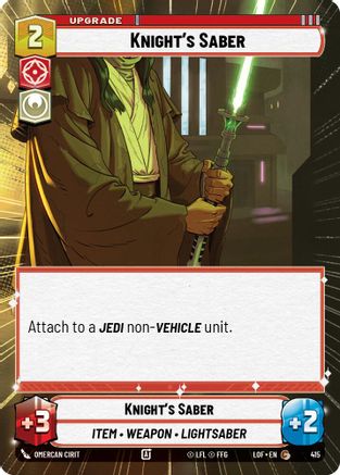 Knight's Saber (Hyperspace) - 415 - Common