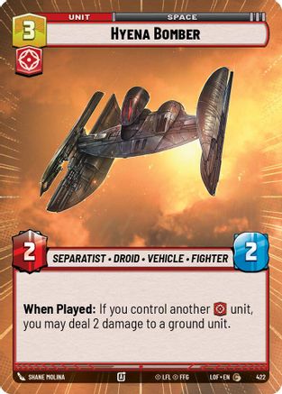 Hyena Bomber (Hyperspace) - 422 - Common